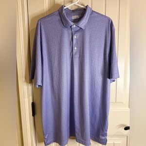 Greg Norman Polo Shirt Purple Button Up PlayDry Technology Men's Size XXL